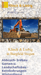 Mobile Screenshot of klinck-liebig.de